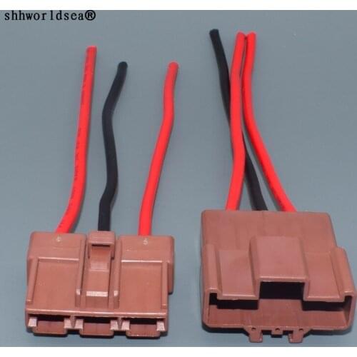 Worldgolden 3 Pin 7.8mm 3 Pin HD Series Electric Auto Wire Harness Female Male Connector Plug 6098-0208 6098-0210