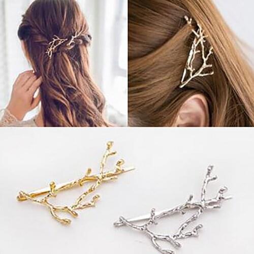 Women Girls Hair Clips Hairgrips Creative Tree Branch Shaped Hairpins Barrette Headwear Headdress Ornament Hair Accessories