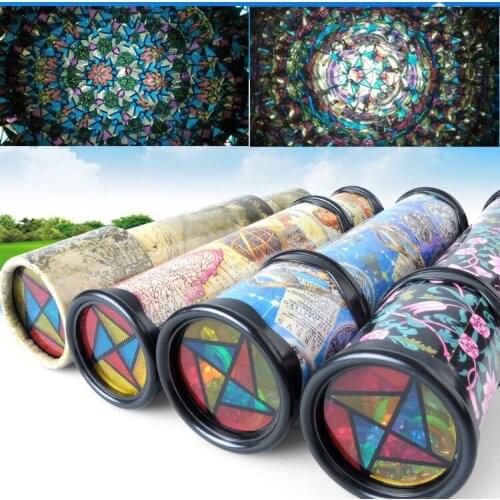 21cm Rotating Kaleidoscope Big Size Colorful World Kaleidoscope Children Interesting Developmental Toy Kid Classic Game Baby Toy