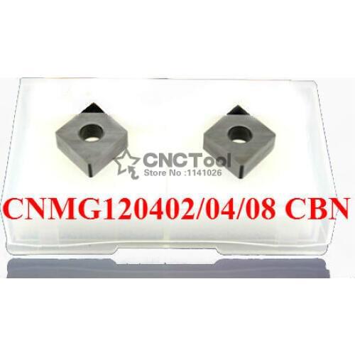 Free shipping 2PCS CNMG120402 / CNMG120404/ CNMG120408 CBN Inserts,CNC CBN Diamond insert For Lathe Tools Inserts For MCLNR