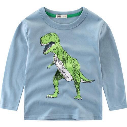 Cartoon Dinosaur T Shirt Boys 2018 Summer Childrens Clothing Toddler 100% cotton Tops tee baby Boy Kids bobo bebe T-shirt 3-9Y