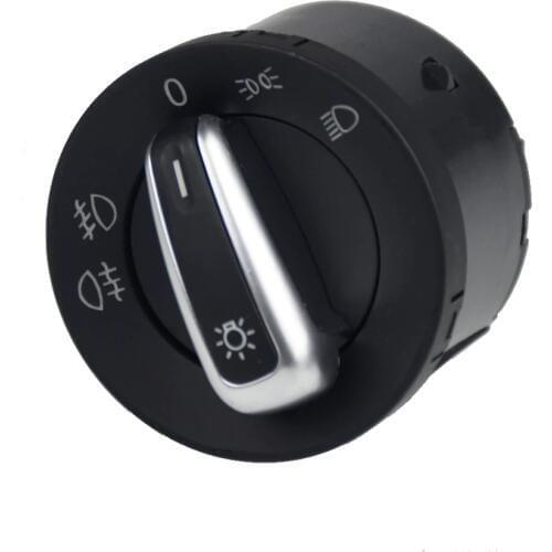 Chrome European Headlight Switch For VW Golf 5 6 GTI Mk5 Mk6 Jetta 5 6 Passat B6 Touran Tiguan SEAT ALHAMBRA OEM 5ND 941 431 A