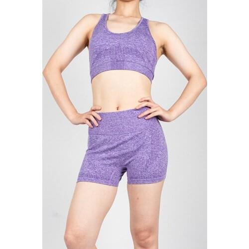 Yoga Set Workout Suits Gym Clothing for Women Sportswear Running Seamless Sleeveless Vest High Waist Shorts 2pcs Yoga Outfits