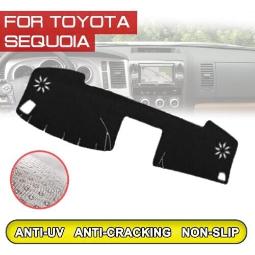 For Toyota SEQUOIA Car Dashboard Mat Anti-dirty Non-slip Dash Cover Mat UV Protection Shade