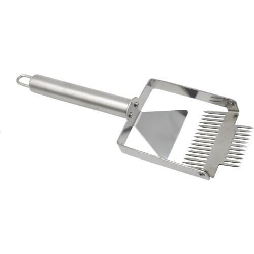 1pcs Multifunctional Stainless Steel Double Needle Beekeeping Tools Suitable for Uncapping Forks Honey Honeycomb Scraper