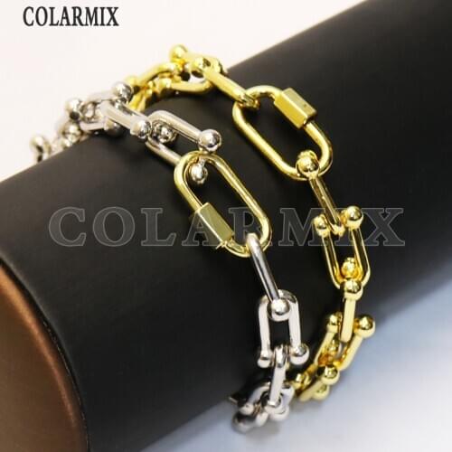 8 Pcs Fashion New design big Bracelet Punk jewelry gift for lady Spiral clasp Hip Pop style jewelry Gift handmade jewelry