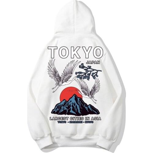 2021 New Tide Printed Japanese fleeces Hoodie Mens original printed cotton loose round Hoodie Hoody tide Streetwear Tops