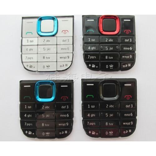 Black/White/Blue/Red 100% New Ymitn Mobile Housing Cover Case Keypads Keyboards Buttons For Nokia 5130 Free Shipping