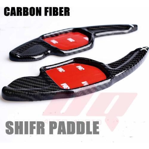 Paddle Shift Extensions For Audi A4L S5 Steering Wheel Shifters Gear Carbon Fiber