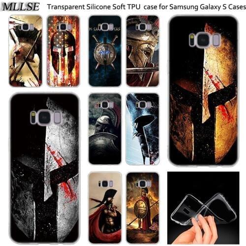Hot Spartan Soft Silicone Case For Samsung Galaxy Note 10 Plus S8 S9 S10 Plus 5G S6 S7 Edge S5 S10e Note 5 Fashion Cover