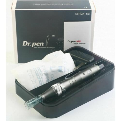 FDA Dr.Pen M8-W With 12Pcs Micro Needles Derma Pen Wireless 6 Digital Speed Skin Care Beauty Professional Dermapen