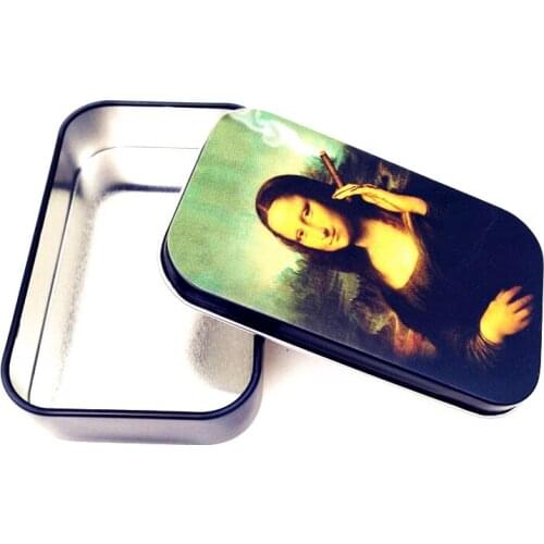 Tobacco Box Storage Bag for Rolling Paper Cigarette Box Metal Case Portable Moisturization Jar Seal Smoke Pipe Accessories