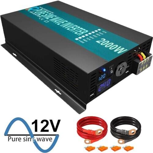 All Plugs 2500W Pure Sine Wave Inverter 12V 24V 36V 48V DC TO AC 220V Customizable Off-grid System Solar Power Inverters