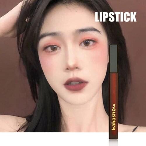 High Quality 6 Colors Velvet Lipstick Vivid Colour Non-Stick Cup Long Lasting Lip Glosses for Women Girl