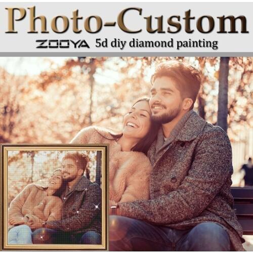 ZOOYA Christmas Custom Diamond Embroidery Make Your Own 5D DIY Diamond Painting Cross Stitch Full Square Drill Rhinestone AZ3