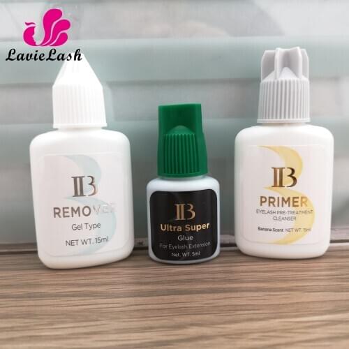 1 set i beauty Eyelash Extensions glue Kit Primer + long lasting Ultra Supper + Glue Adhesive Remover Free shipping