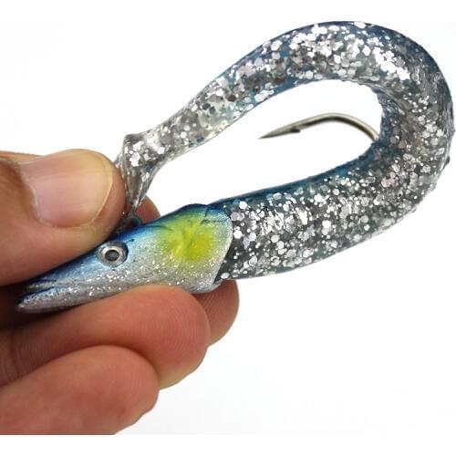 1PCS 11cm 10g/16g/22g Soft Fishing Lure Carp Fishing Lure Hard Jig Fish Head Artificial Bait PVC Body lures with Single Hook