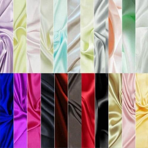 100% Mulberry Silk Fabric 16 Momme Width 114cm Plain Dyed Silk Fabric For Wedding DIY Dress Clothing Bedding