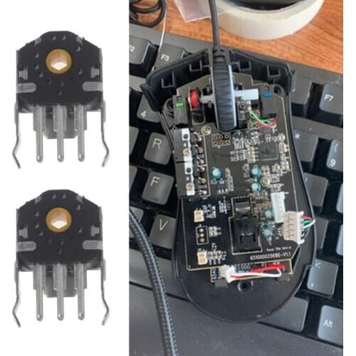 2Pcs TTC 8mm Mouse Encoder Mouse Wheel Decoder Yellow Core 48 Million Lifetime N84A