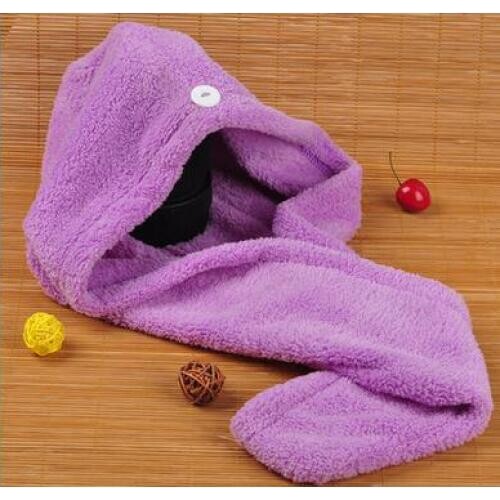3Pcs Bathroom Hair Towel Microfiber Magic Soft Turban Wrap Towels Hat Cap Dry Quick Dryer Bath Salon Hat Cap Salon Towel cap