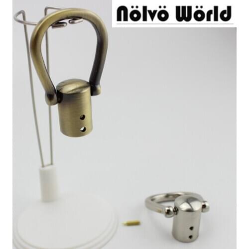 30pcs 4colors Hight quality fringe cap,metal fitting hardware handbag bags tassel cap connector hanger screw connector hanger