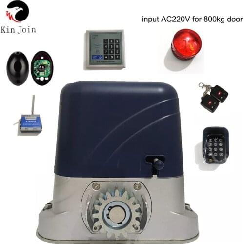 1400lbs 600kg Automatic Sliding Gate Opener Motor With Remote Controls(Photocell, Lamp, GSM, Button Optional)
