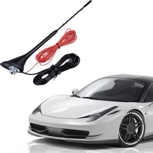 Car Digital Radio AM FM Antenna Built-in Amplifier Easy To Install Cable Car Radio With 5m Extension Cable