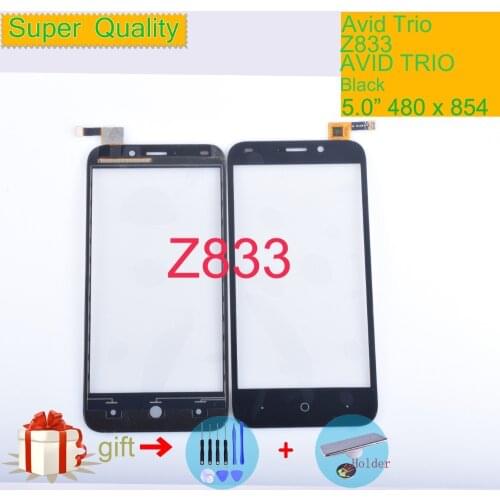 Touch Screen Digitizer For ZTE Avid Trio Z833 Touch Panel Touchscreen Lens Front Glass Sensor NO LCD Z833 Replacement