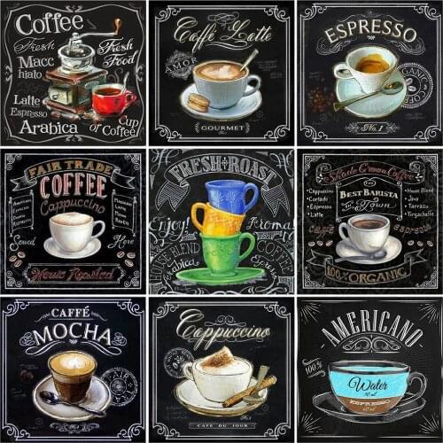 EverShine DIY Diamond Embroidery Text 5D Diamond Painting Blackboard Mosaic Scenic Full Square Cross Stitch Rhinestone Wall Art