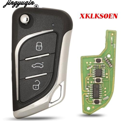 Jingyuqin Xhorse XKLKS0EN VVDI LEI.KSS Style(Chrome-plating) Remote Car Key 3 Buttons Tool English Version