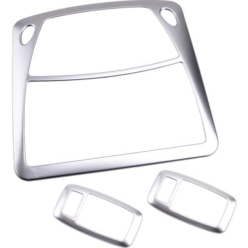 3Pcs Interior Roof Reading Light Switch Trim Decor Cover ABS Fit For Nissan Rogue X-Trail T32 2014 2015 2016 2017 2018 2019 2020