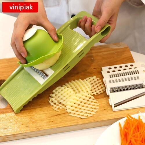 Mandoline Peeler Grater Vegetables Cutter tools with 5 Blade Carrot Grater Onion Vegetable Slicer Kitchen Accessories