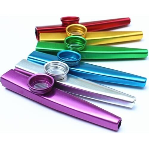 Metal Kazoos Musical Instruments Flutes Diaphragm Mouth Kazoos Musical Instruments Good Companion for Guitar