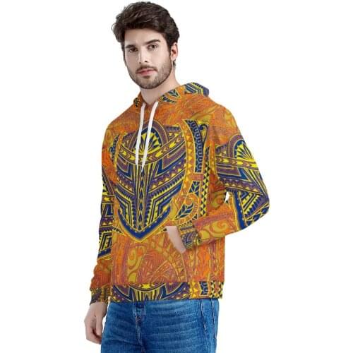 MOQ:1 Polynesian Printing Mens Hoodies Hoodie Customize Your Design Standard Oversized Mens Pullover Sweatshirts Samoa Tonga