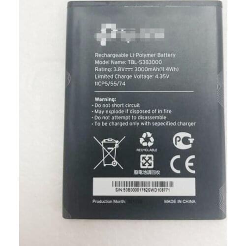 New original 3.8V 3000mAh/11.4Wh TBL-53B3000 Battery For TP-link M7650 M7450 wifi router Li-ion bateria Li-Polymer Batterie