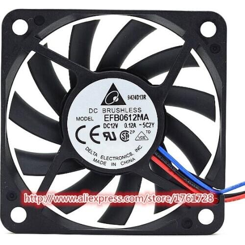 Brand new and original Delta 6cm cooling fan EFB0612MA 12V 0.12A