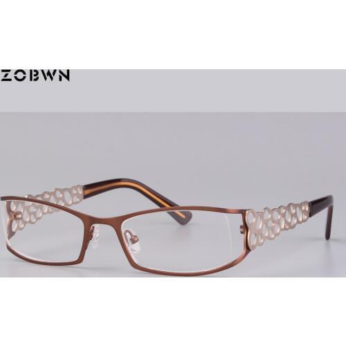 Arrived 2018 New ladies Eyewear Glasses half rim Vintage Fashion eyeglasses Women Men points Brand Designer oculos fake full rim