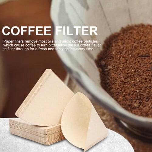 Log Drop Filter Bag Coffee Brewing Filter Hourglass Bag Machine Accessories Natural Wood Pulp Quality Disposable Filters