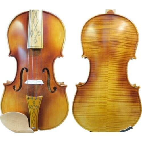 Baroque style profession maestro violin 4/4,drawing and sculpted volute #14682