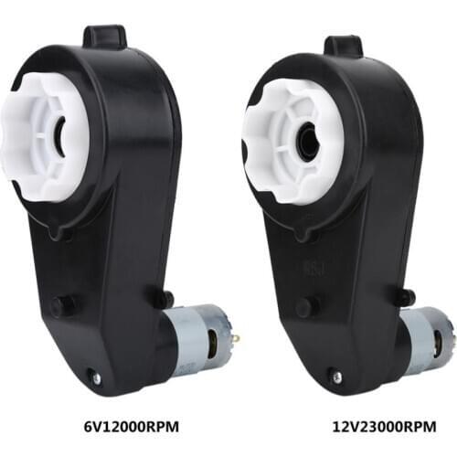 Electric DC Motor Gearbox Low Noise Wear-resistant Electric Motor Gear box for Kids Car Toy 6V/12V 8000RPM-23000RPM