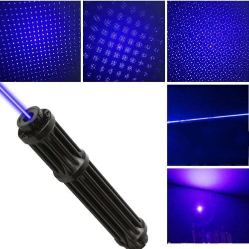 High Power Blue Laser Pointers Pen adjustable focus powerful lazer torch Portable 50000m Laser Pointer