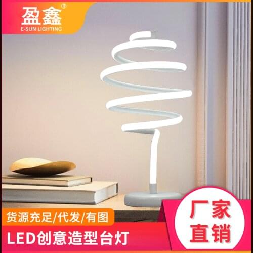Modern led crystal table lamp table lamp acrylic white horse lamp masa lambas glass cover table dining room bedroom