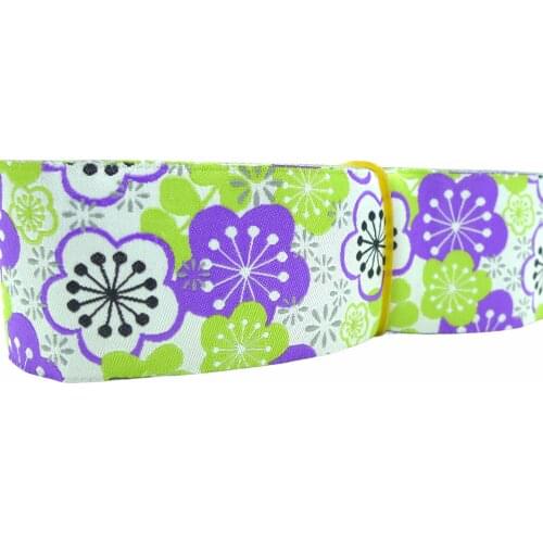 1.5'' 38mm Wide Plum Blossom Woven Jacquard Ribbon Wholesale