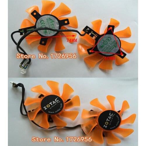 Original for APISTEK GTX660-2GD5 GA81S2U Edition graphics card cooling fan Pitch 40MM Diameter 74MM