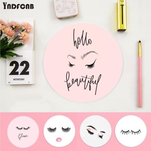 YNDFCNB New Eyelashes Lashes Make Up Girl Soft Professional Gaming Mouse Pad Computer gaming Mousepad Rug For PC Laptop Notebook