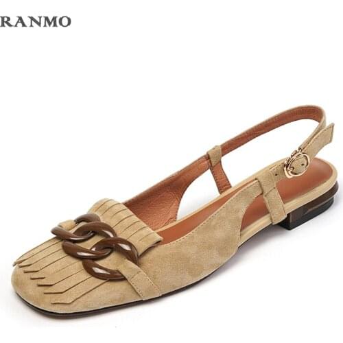 Heels Women 2021 Women Sandals Slingbacks Pointed Toe Ladies Satin Leather Sandals Sweet Summer Shoes Sandals for Women Mules