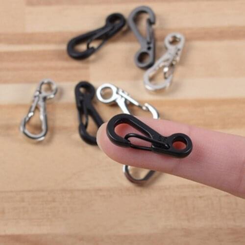 10Pcs Mini Spring Hanging Buckle Portable Fast Hanging Hook for Outdoor camping equipment карабин карабин для ключей