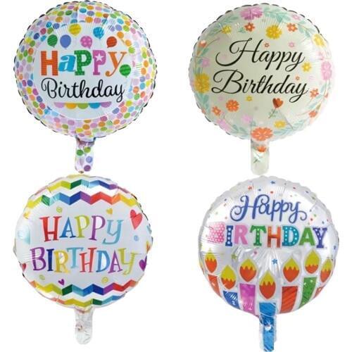 10pcs Globos Batch Happy Birthday Balloons Aluminium Foil Balloons Helium Mylar Baloon For Kids Birthday Party Decor