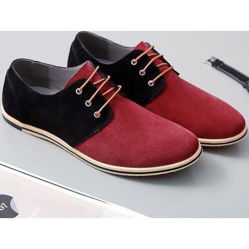 2019 Mens Footwear Plus Size 39-50 Classic Shoes Genuine Leather Lace-up Shoes Mens Breathable Massage Shoes YC-35