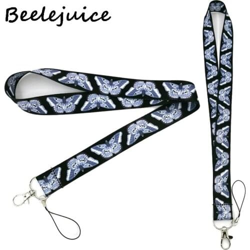 24pcs Vintage Butterfly Neck Keychain Necklace Webbings Ribbons Anime Cartoon Neck Strap Lanyard badge Holder Keychain Lanyards